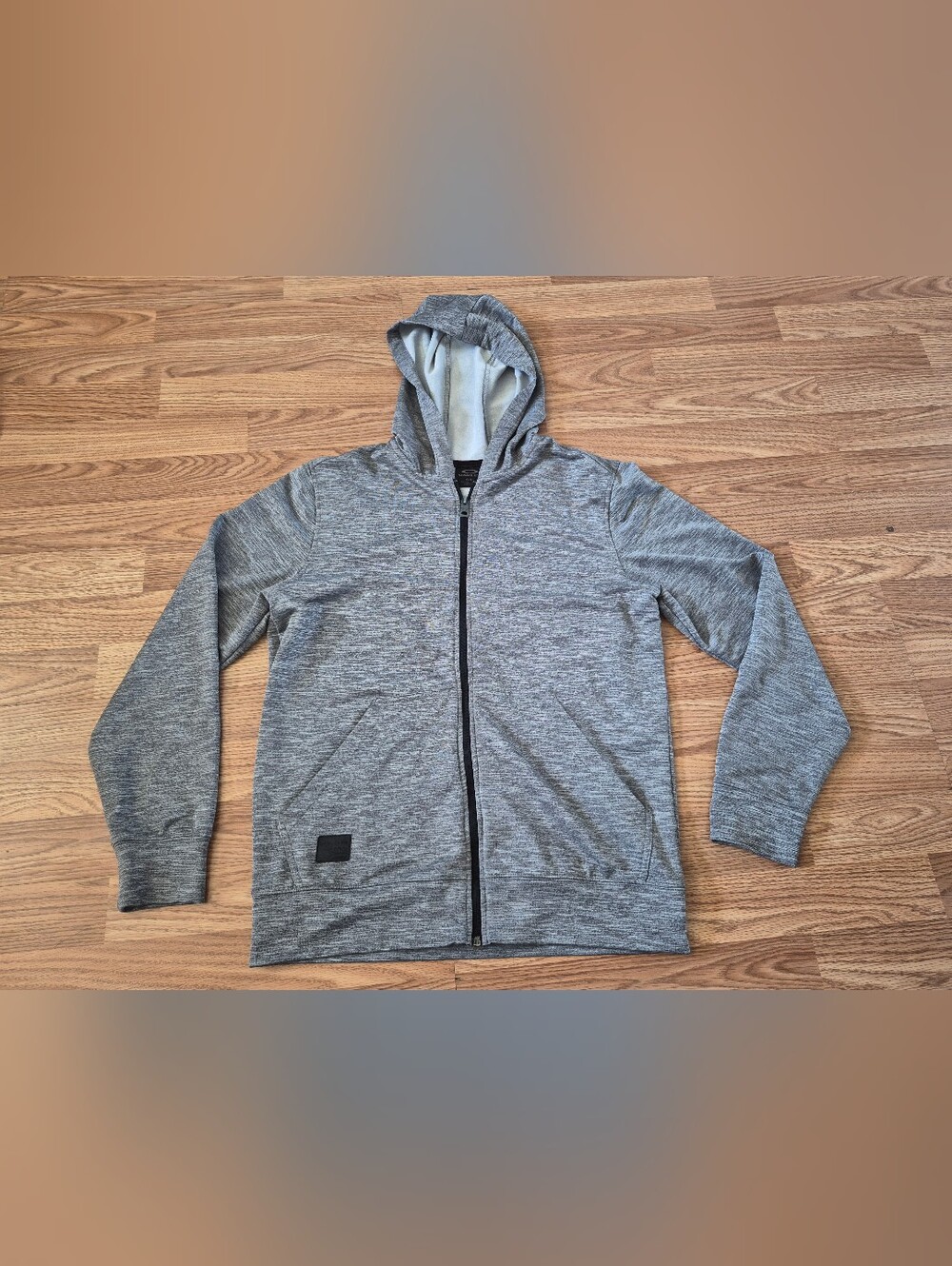 Oakley Men's Grey Full Zip Long Sleeve Hoodie